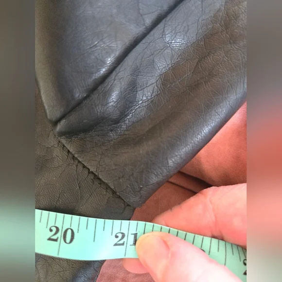 Candy Couture | Black Faux Leather Women's Jacket, Ptp 21" - Picture 7 of 10